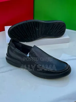 Mens Loafers Clarks Black Material Leather