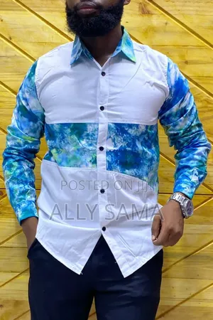 Mens Shirt White Multcolor Quality