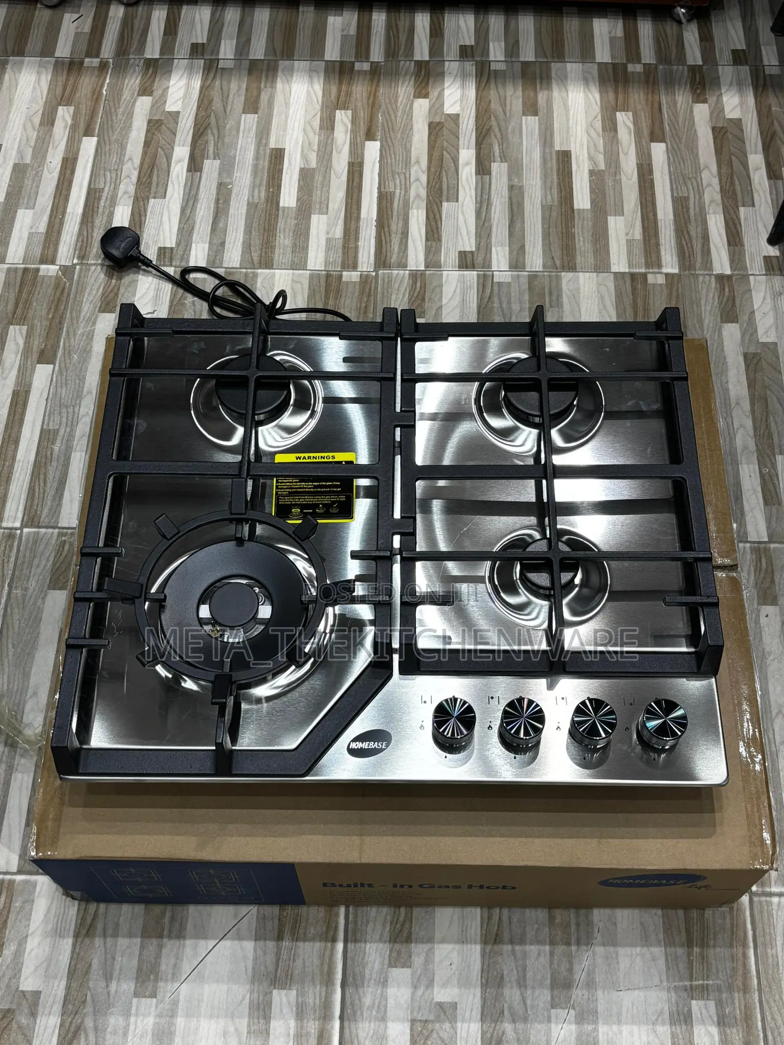 Homebase Cooktop 4 Gas Plate