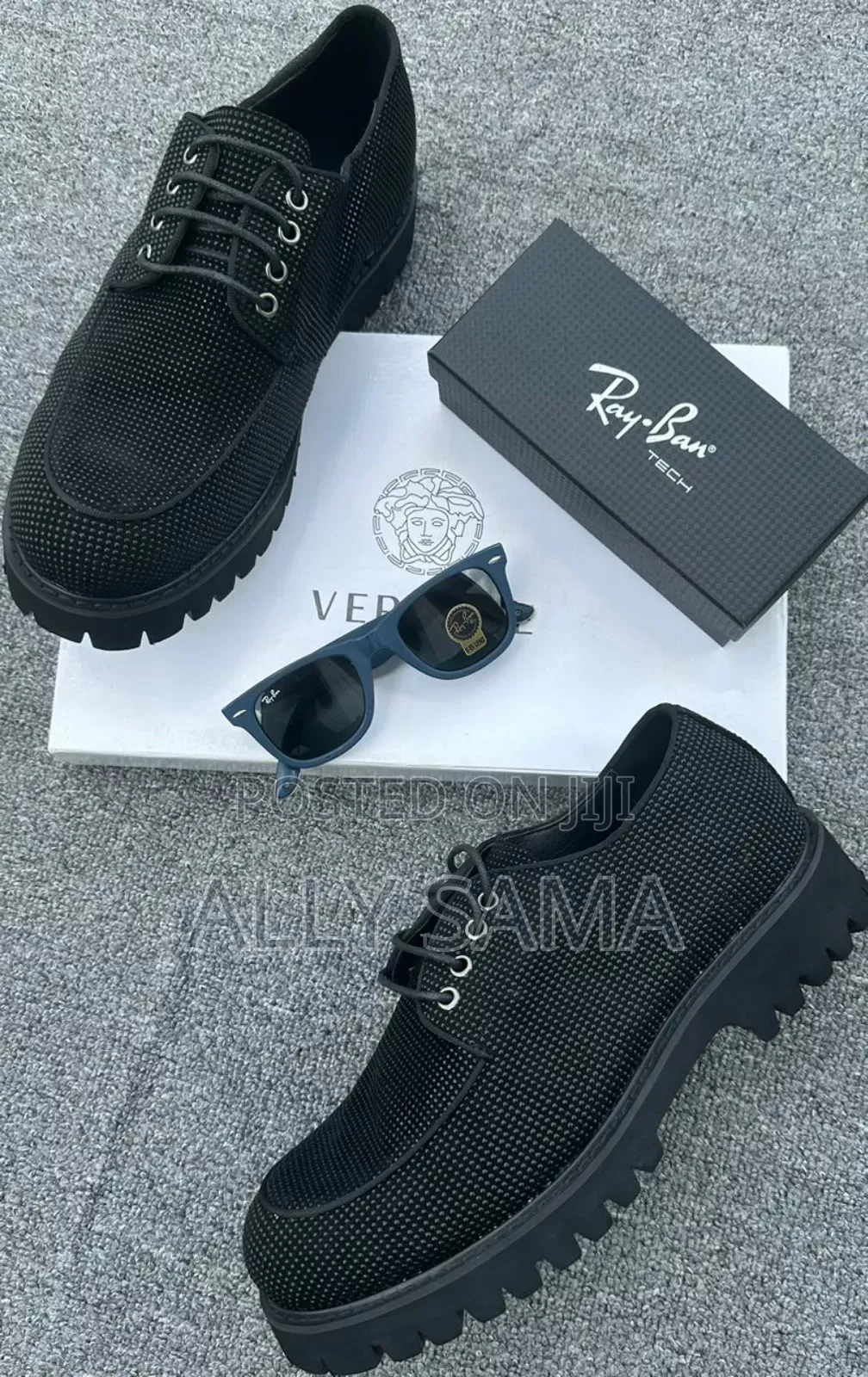 Mens Boots Moccasin Givench Black Ice