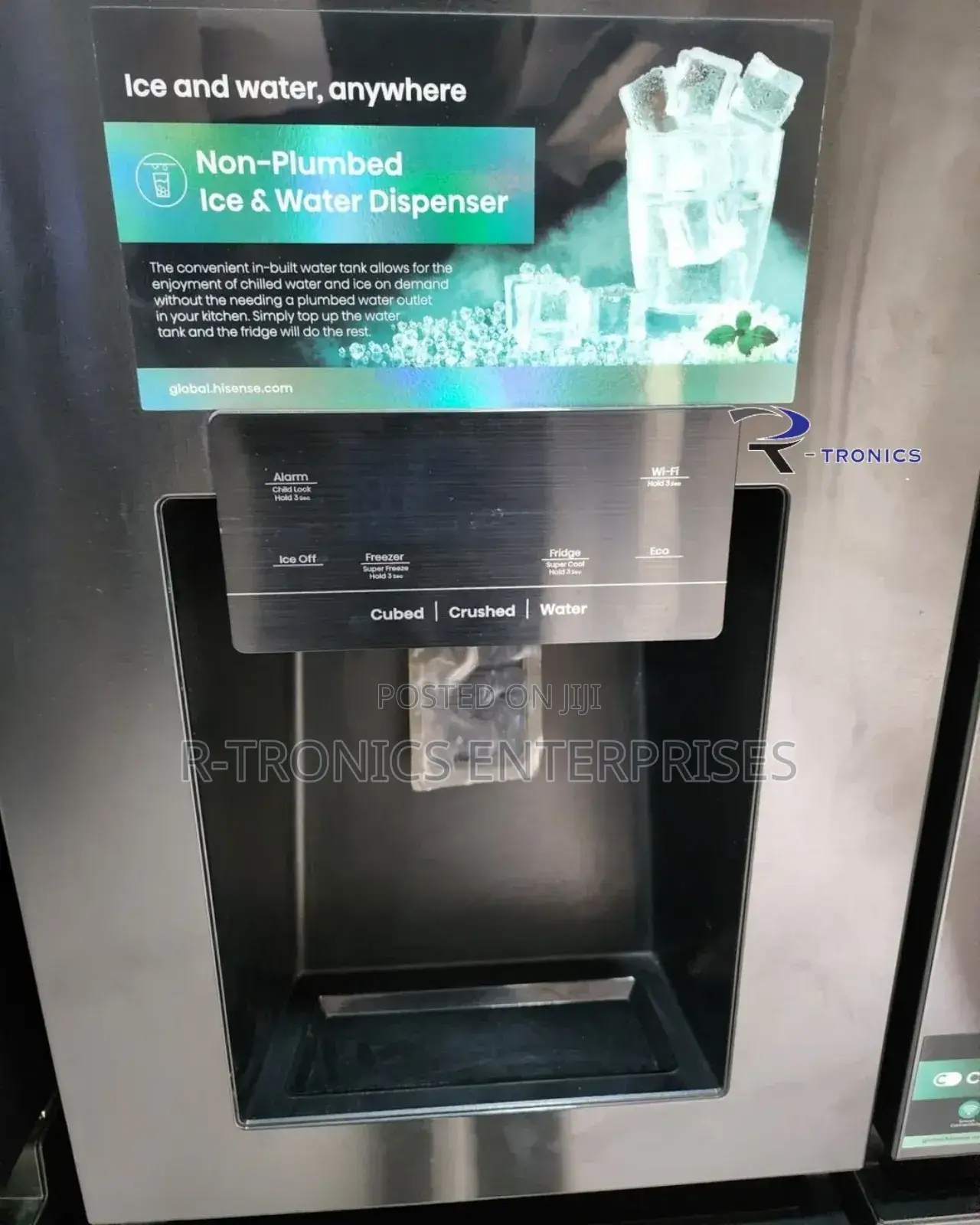 Hisense Fridge Side by Side With Water Dispenser , Icemaker