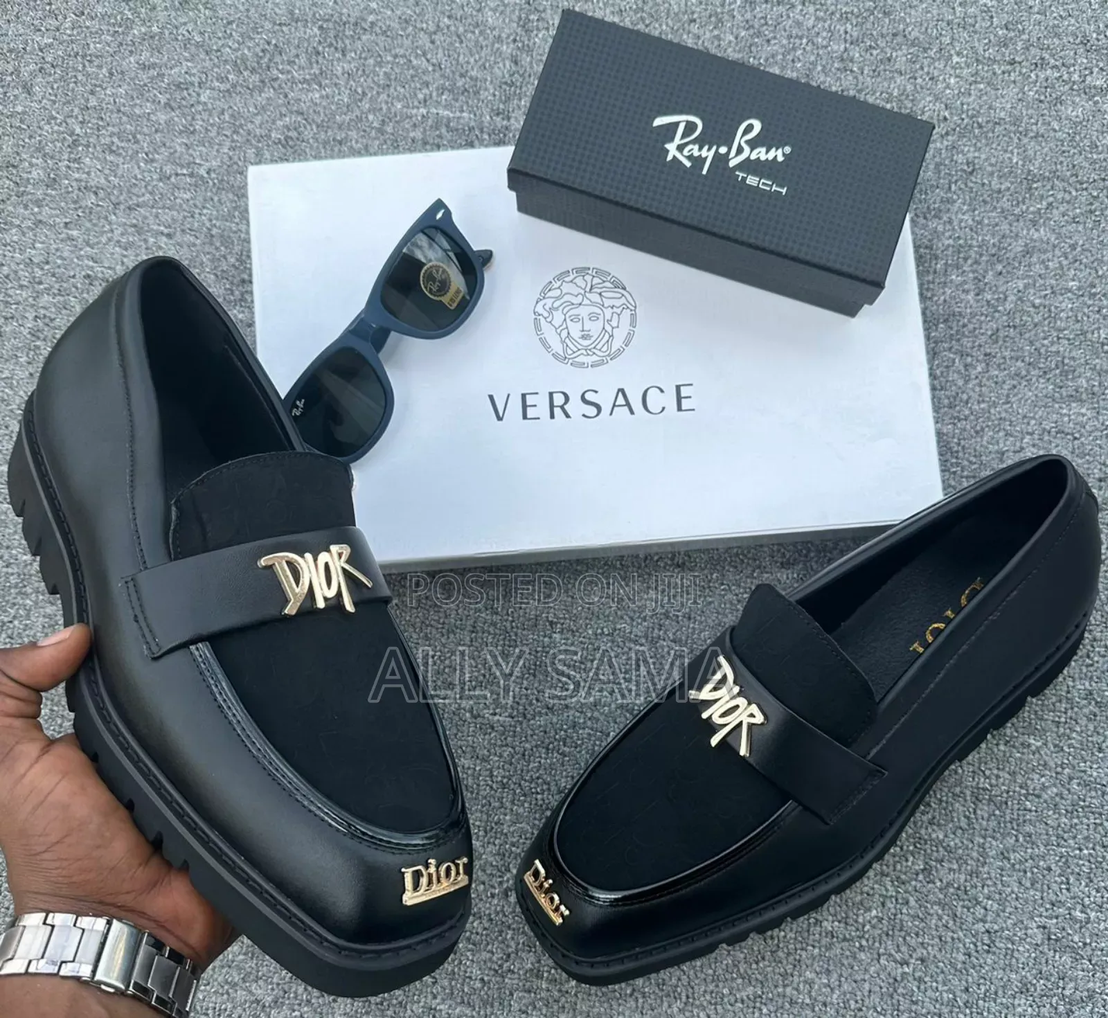 Mens Boots Loafers DIOR Black