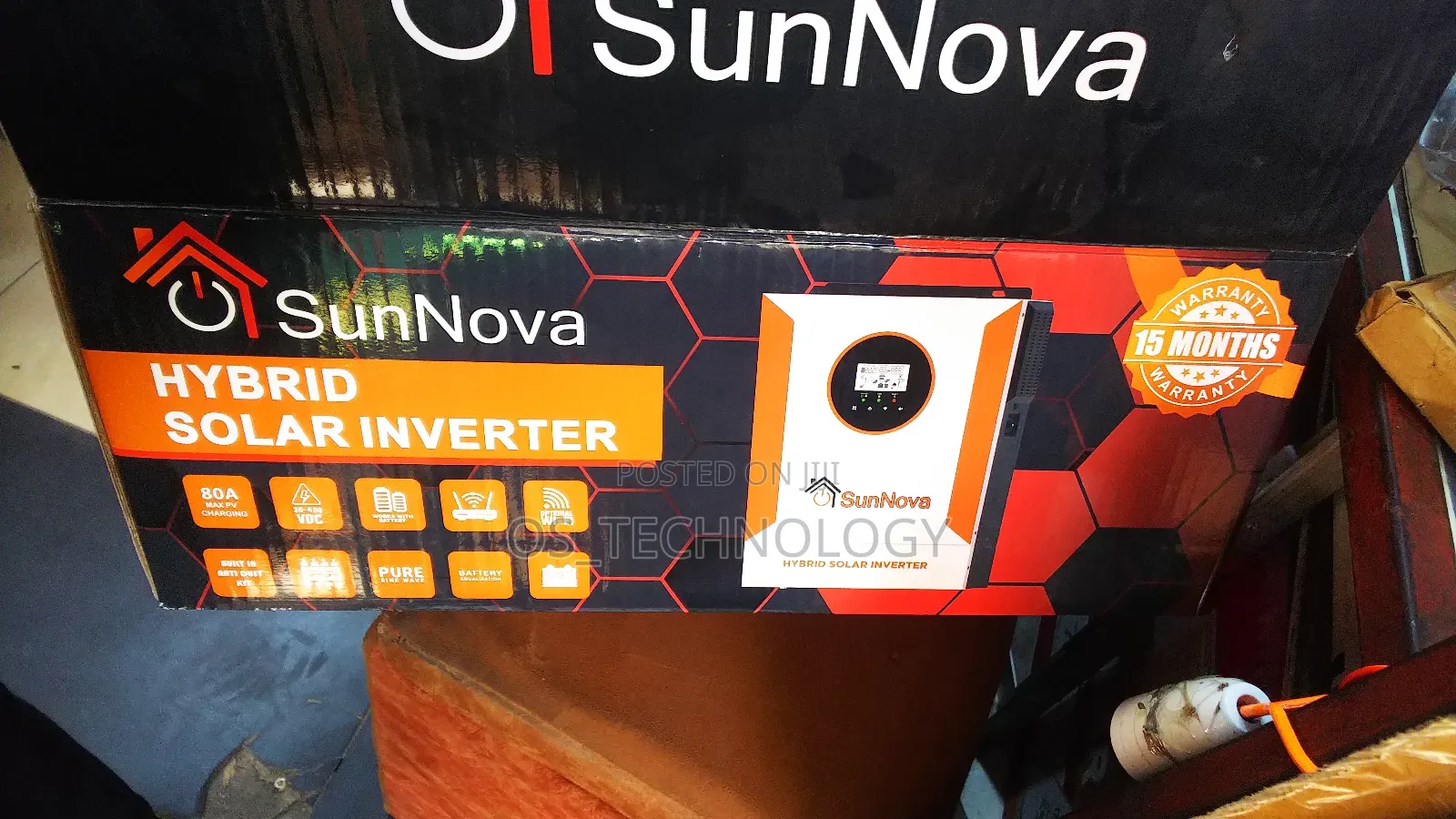 Original Hybrid Solar Inverter 3.2kv 24v 220v 3200w 13a