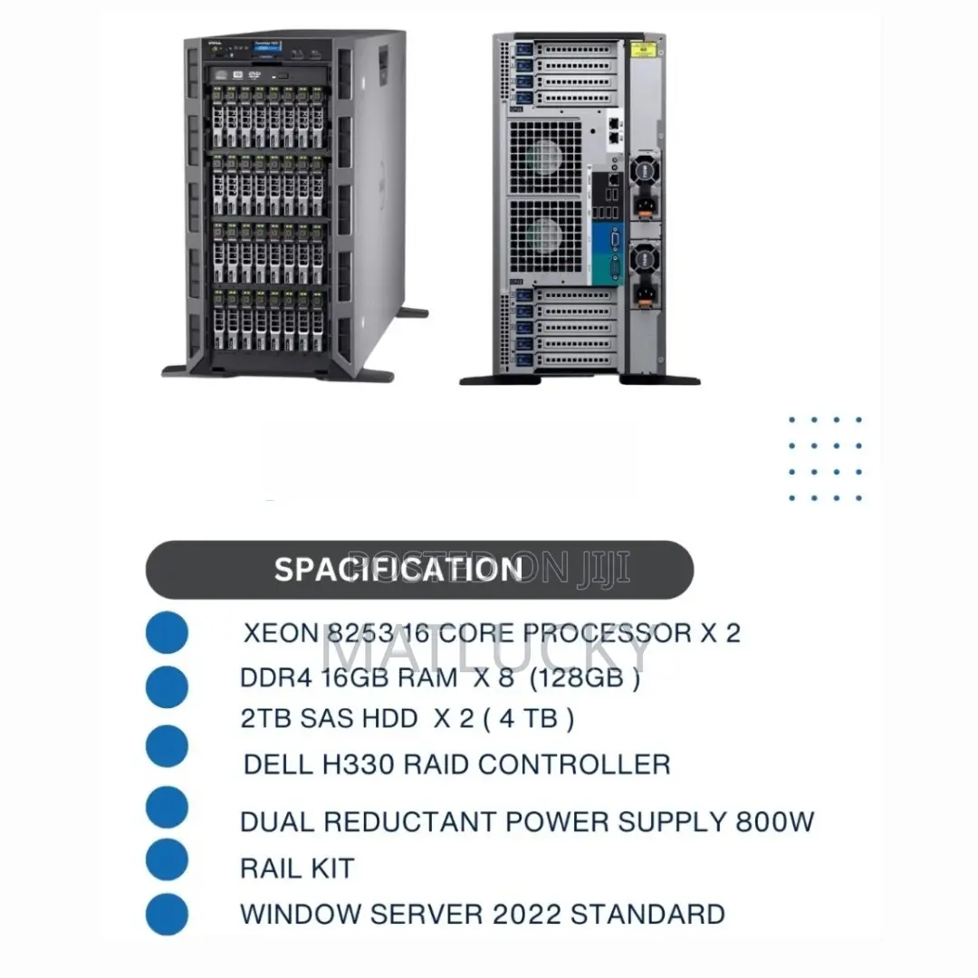 New Server Dell PowerEdge T440 96GB HDD 4T