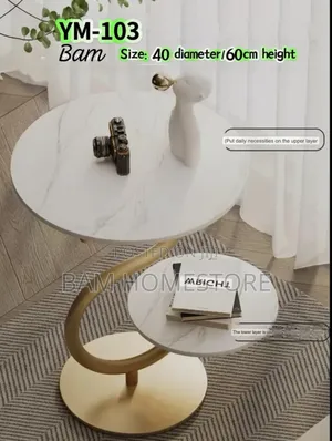 Classic Side Table (Wood+ Metal)