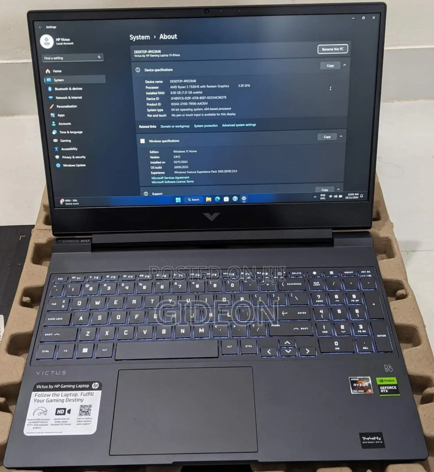 Laptop HP Victus 16 16GB Intel Core I5 SSD 1T