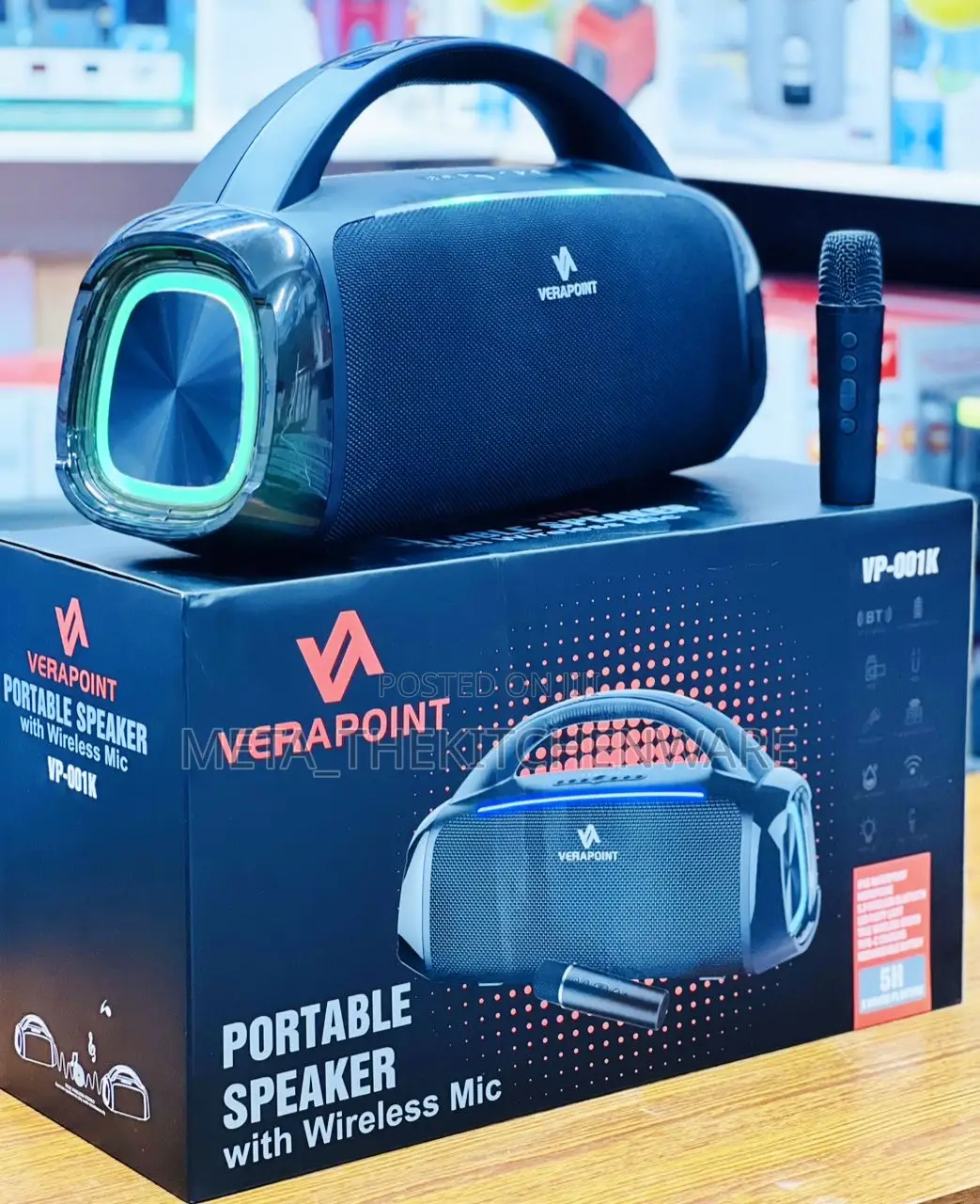 Verapoint Portable Speaker With Wireless Microphone