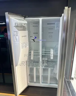 Hisense Fridge Side by Side Door, Water Dispenser, Ice Maker