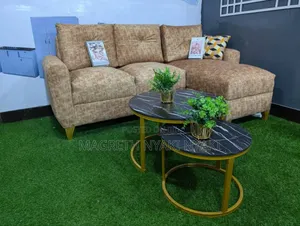 Sofa L Shape Spring Na Fiber