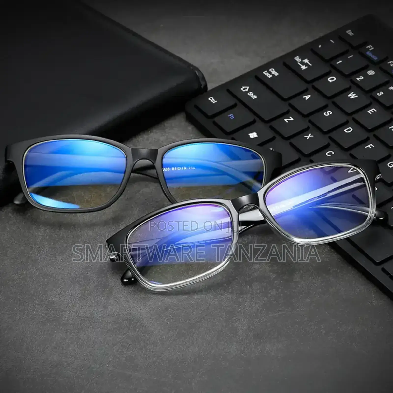 Computer Eyeglasses With Thin Reflective Lens, Antiglare