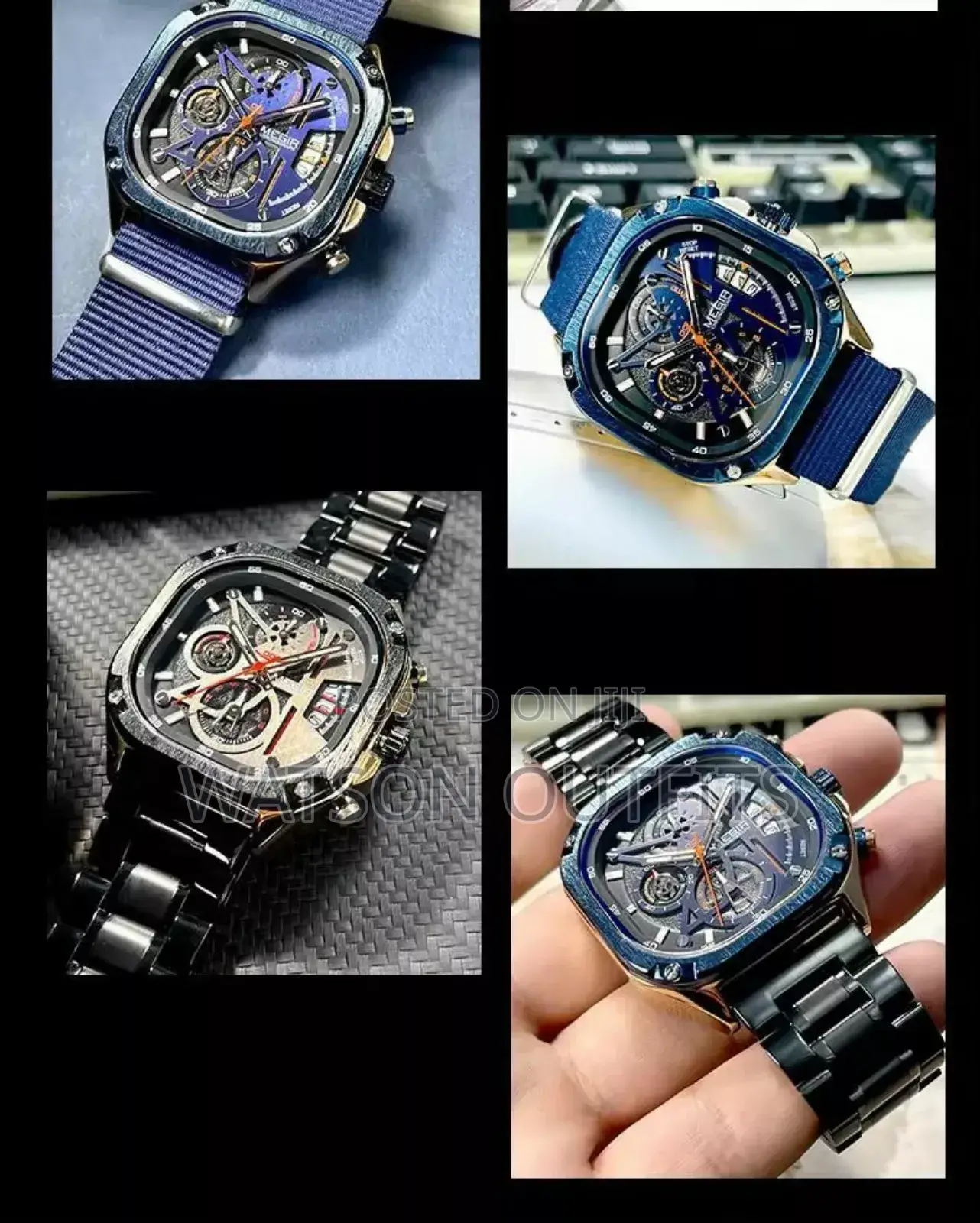 Double Belts MEGIR Watches