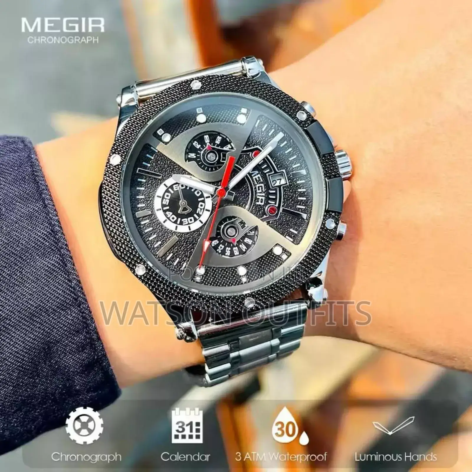 Double Belts MEGIR Watches