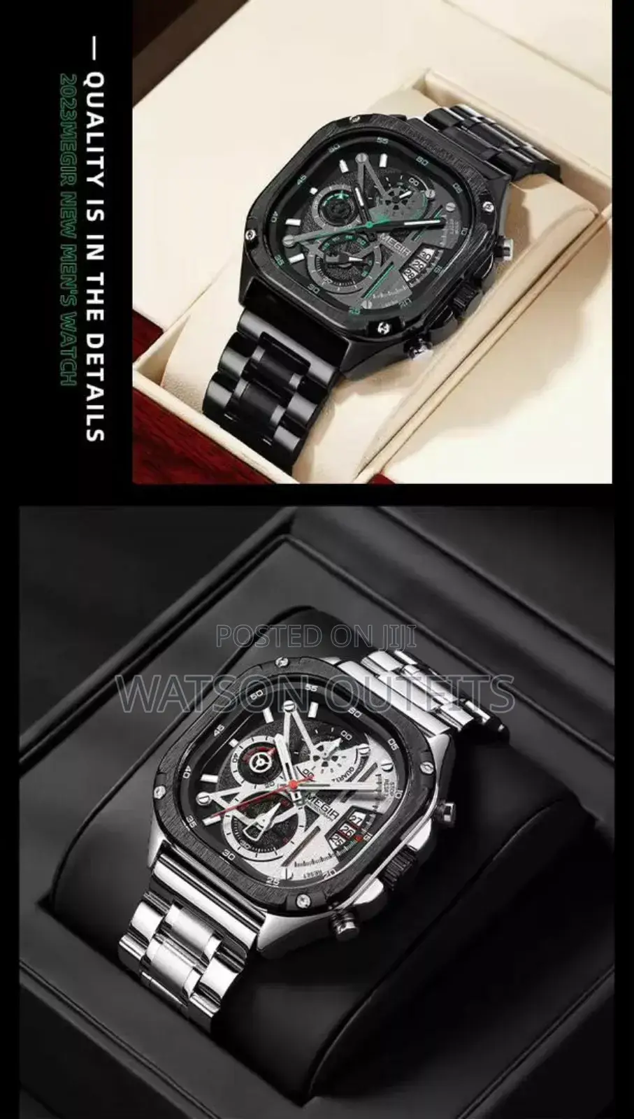 Double Belts MEGIR Watches