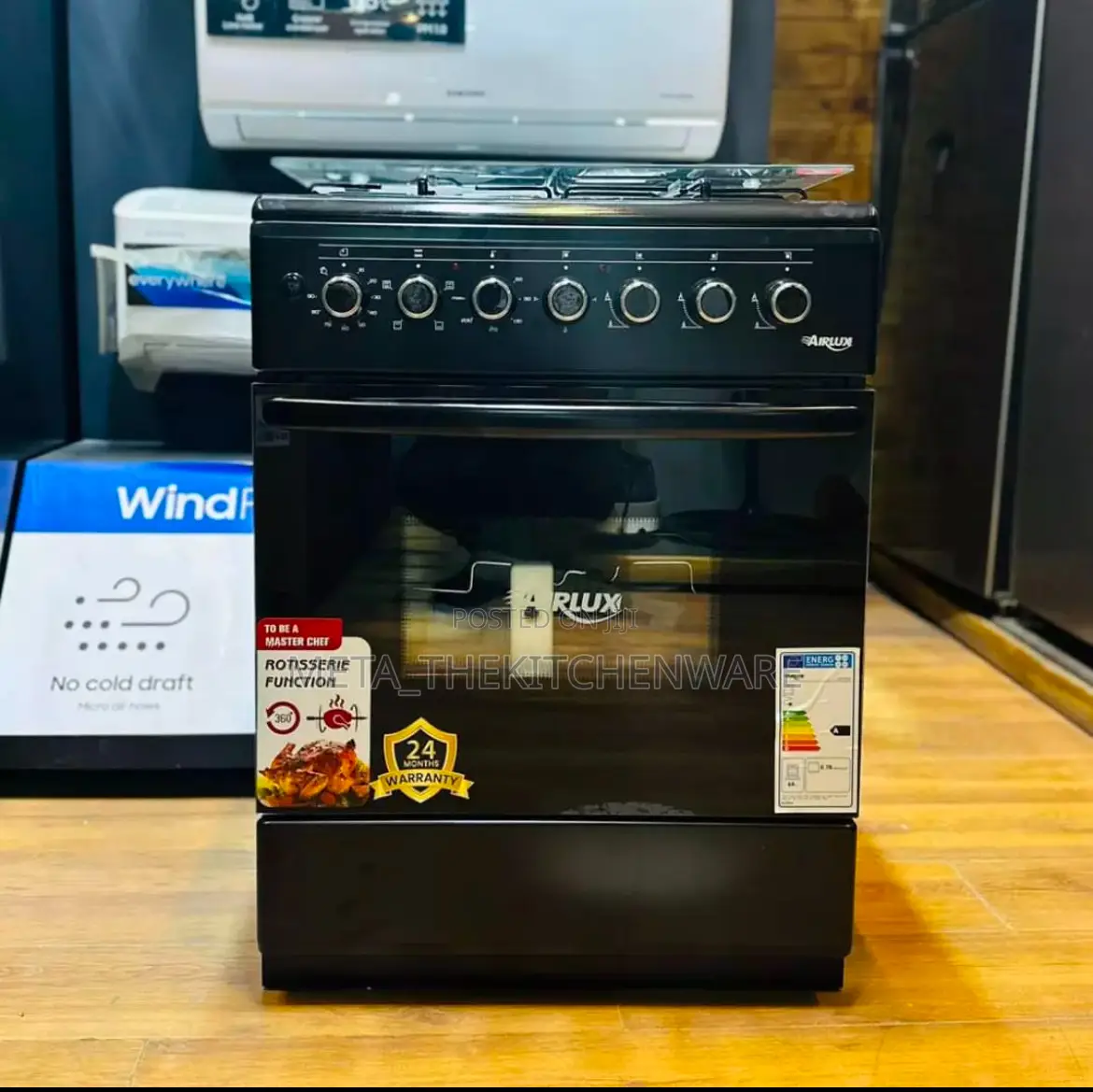 Airlux Cooker (3 Gas 1 Electric Hob + Electric Oven) 50x60cm