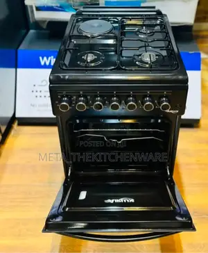 Airlux Cooker (3 Gas 1 Electric Hob + Electric Oven) 50x60cm