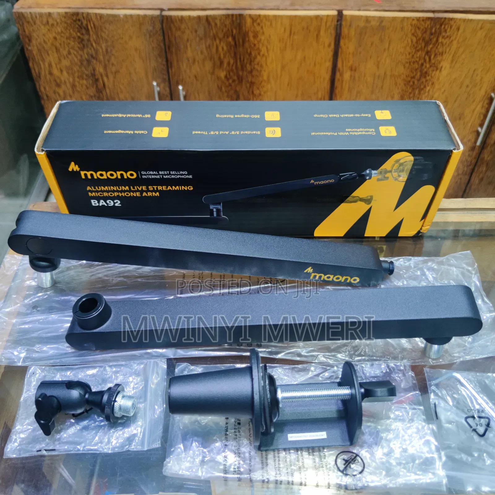 Maono BA92 Profesional Aluminum Live Streaming Mic Arm Stand