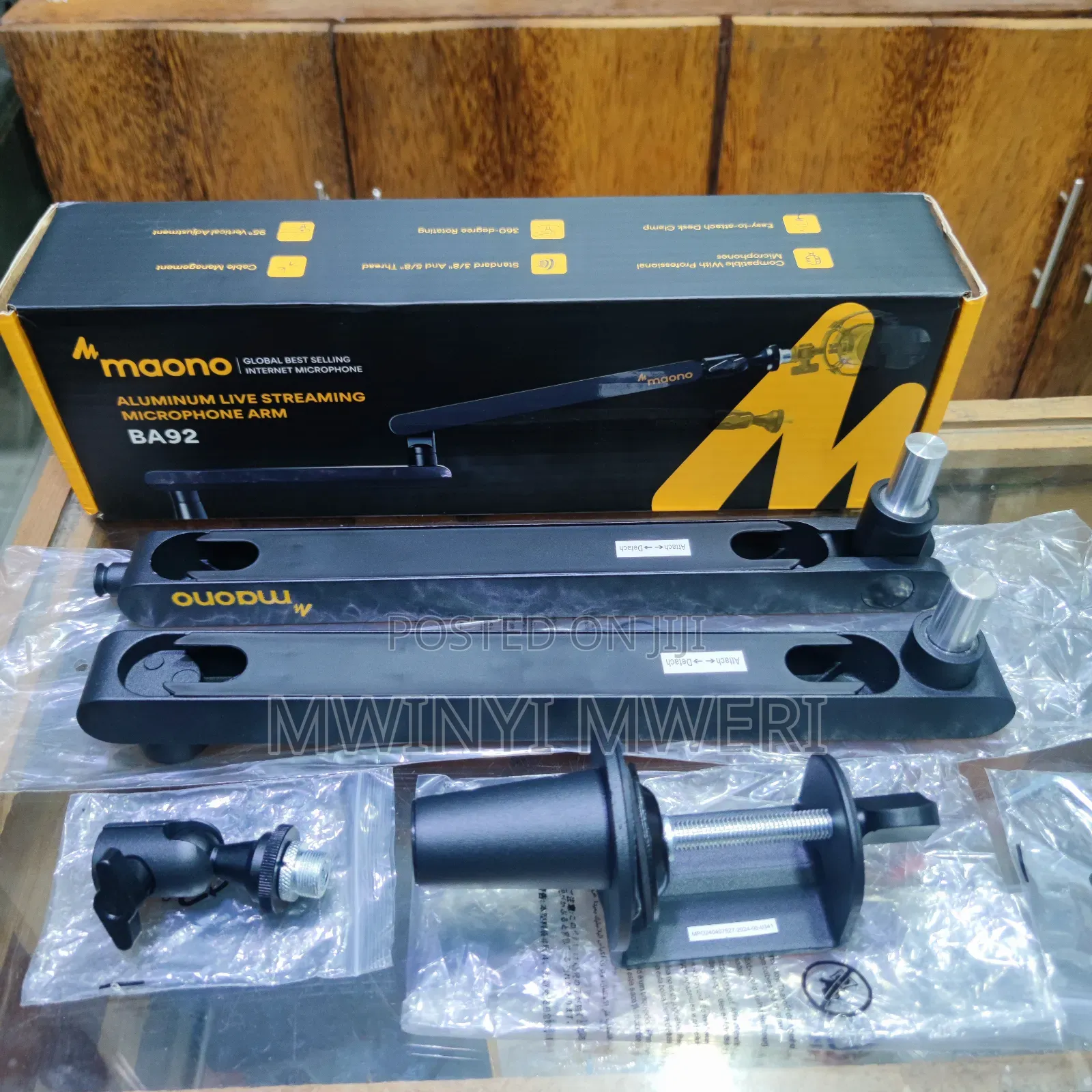 Maono BA92 Profesional Aluminum Live Streaming Mic Arm Stand