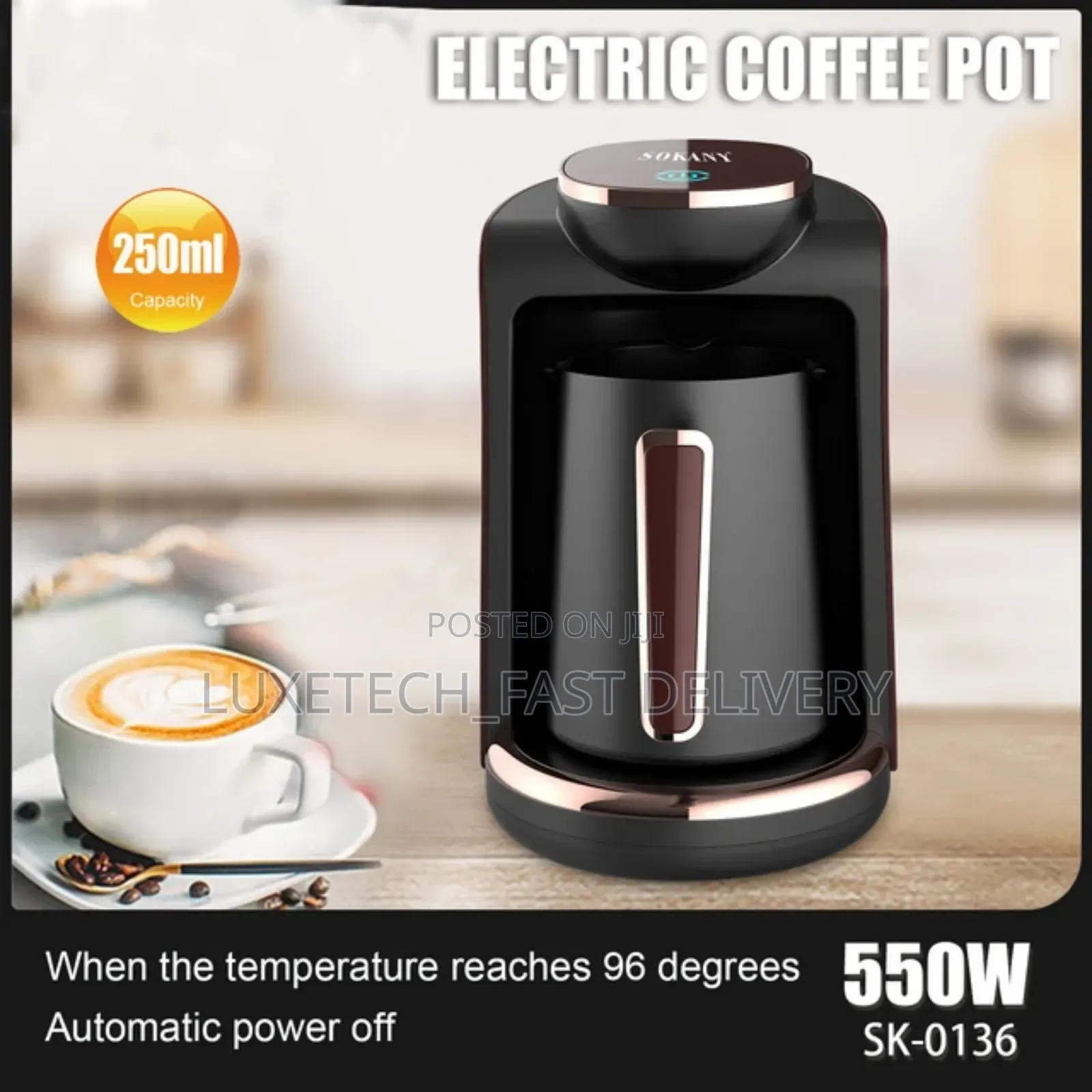 Portable Electric Cafe Machine Turkish Coffee Pot
