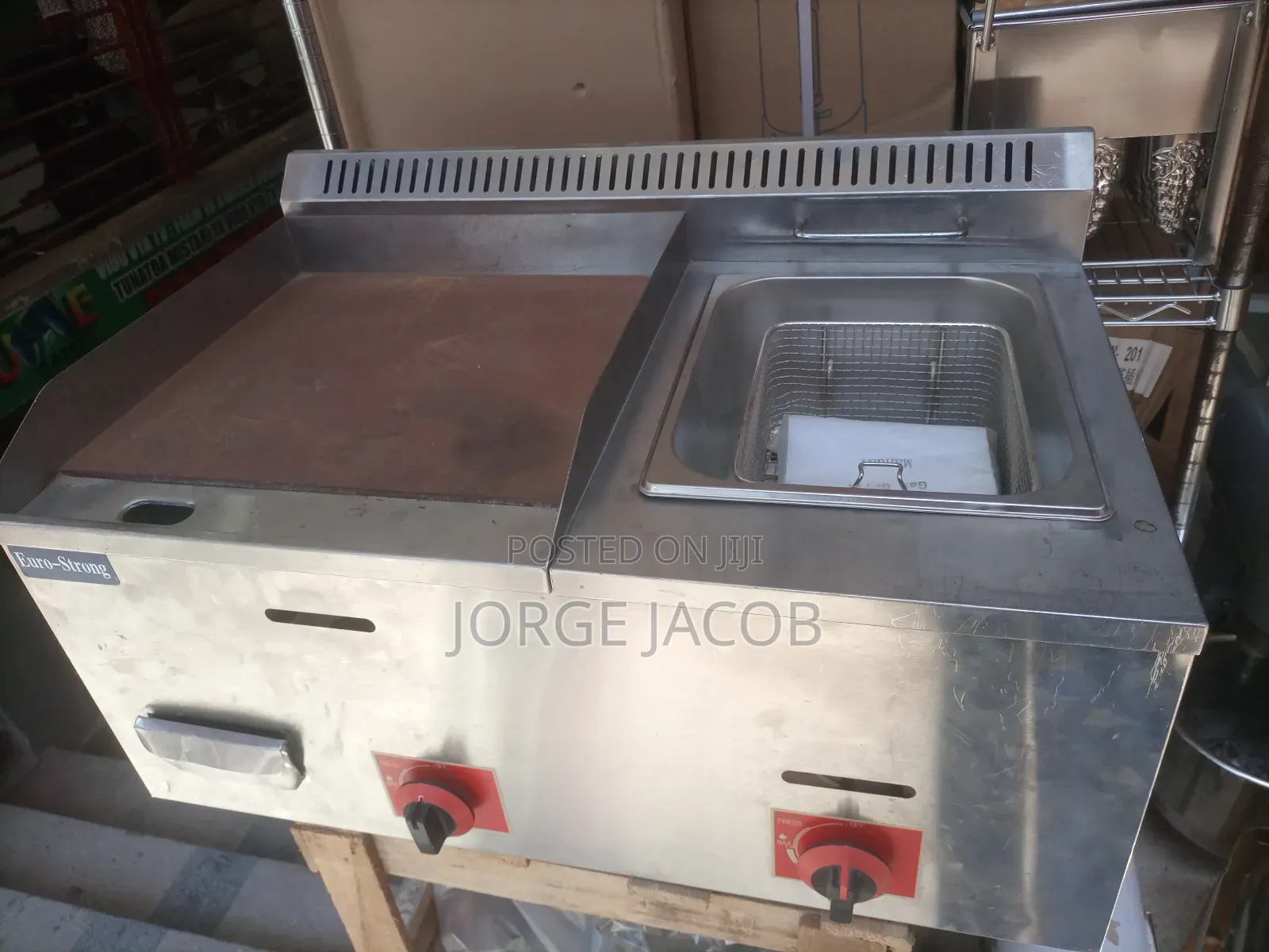 Commercial Fryer With Griddle