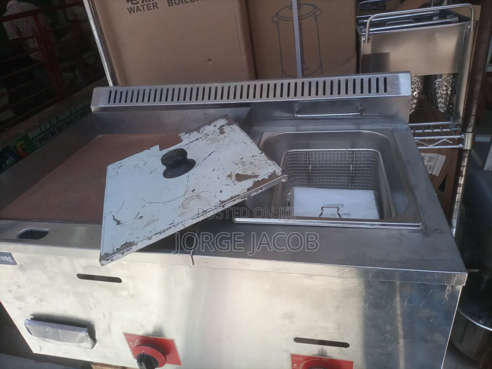Commercial Fryer With Griddle