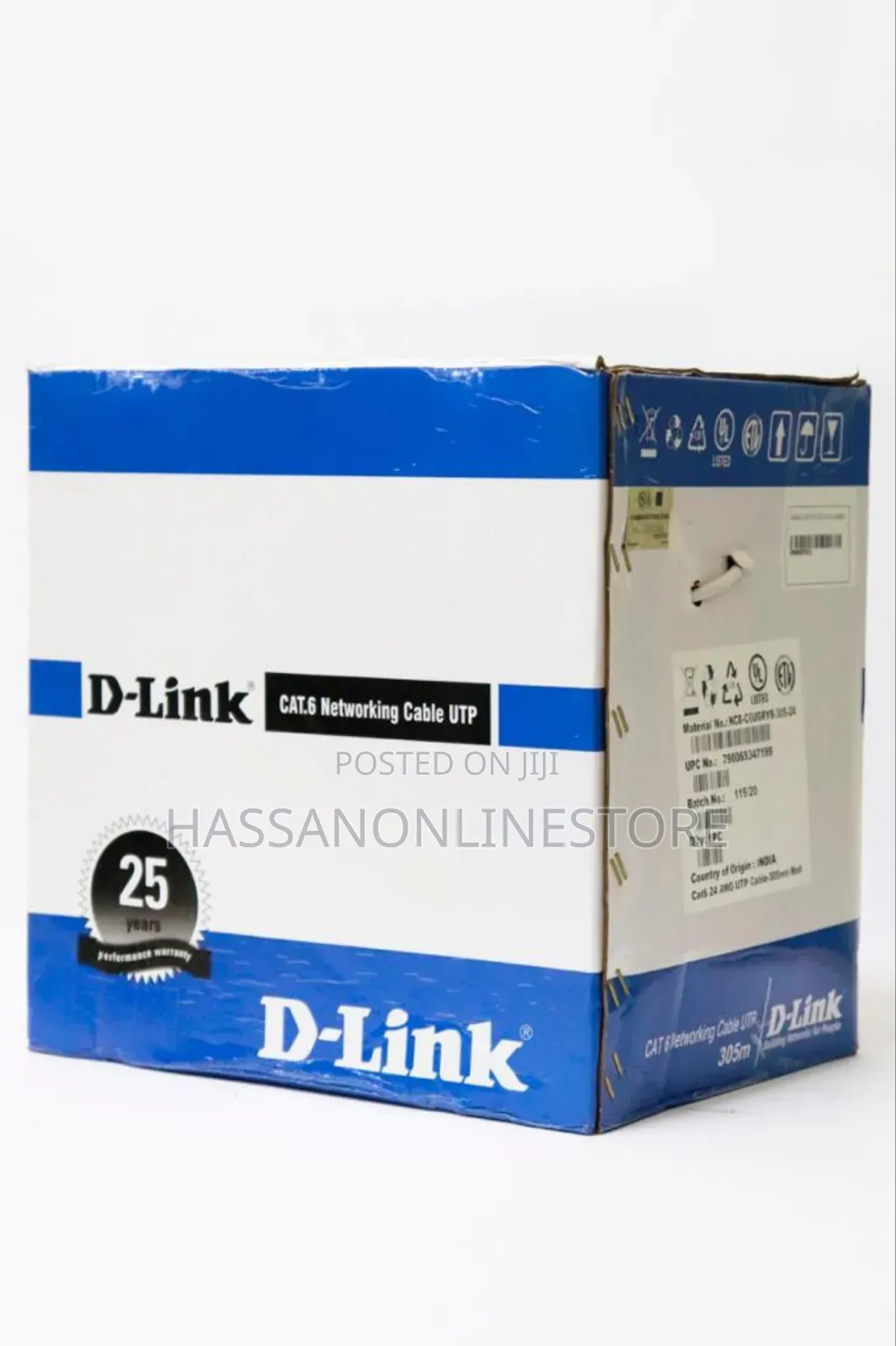 D-Link NCB- C6ugryr-305-24-E Indoor Pure Cooper Cable 305M