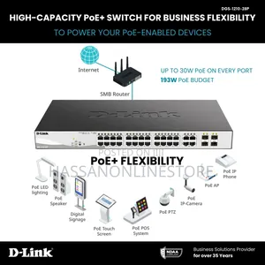 D-Link DGS-1210-28P 28-Port Gigabit Smart Managed Poe Switch