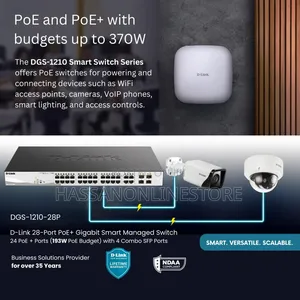 D-Link DGS-1210-28P 28-Port Gigabit Smart Managed Poe Switch