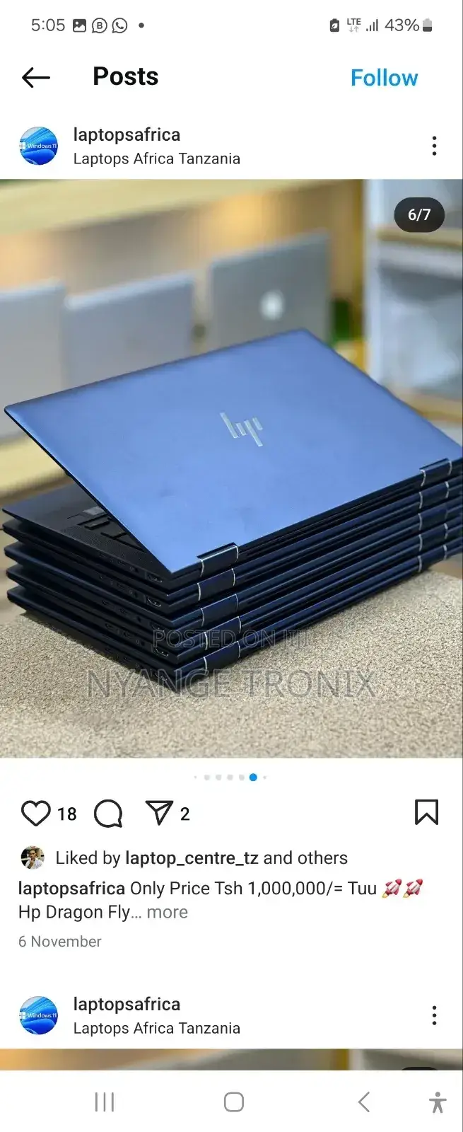 New Laptop HP Dragonfly G4 16GB Intel Core I5 SSD 512GB