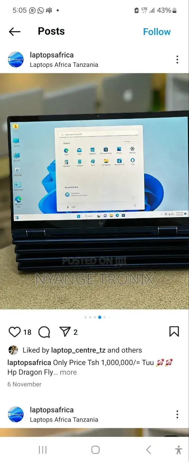 New Laptop HP Dragonfly G4 16GB Intel Core I5 SSD 512GB
