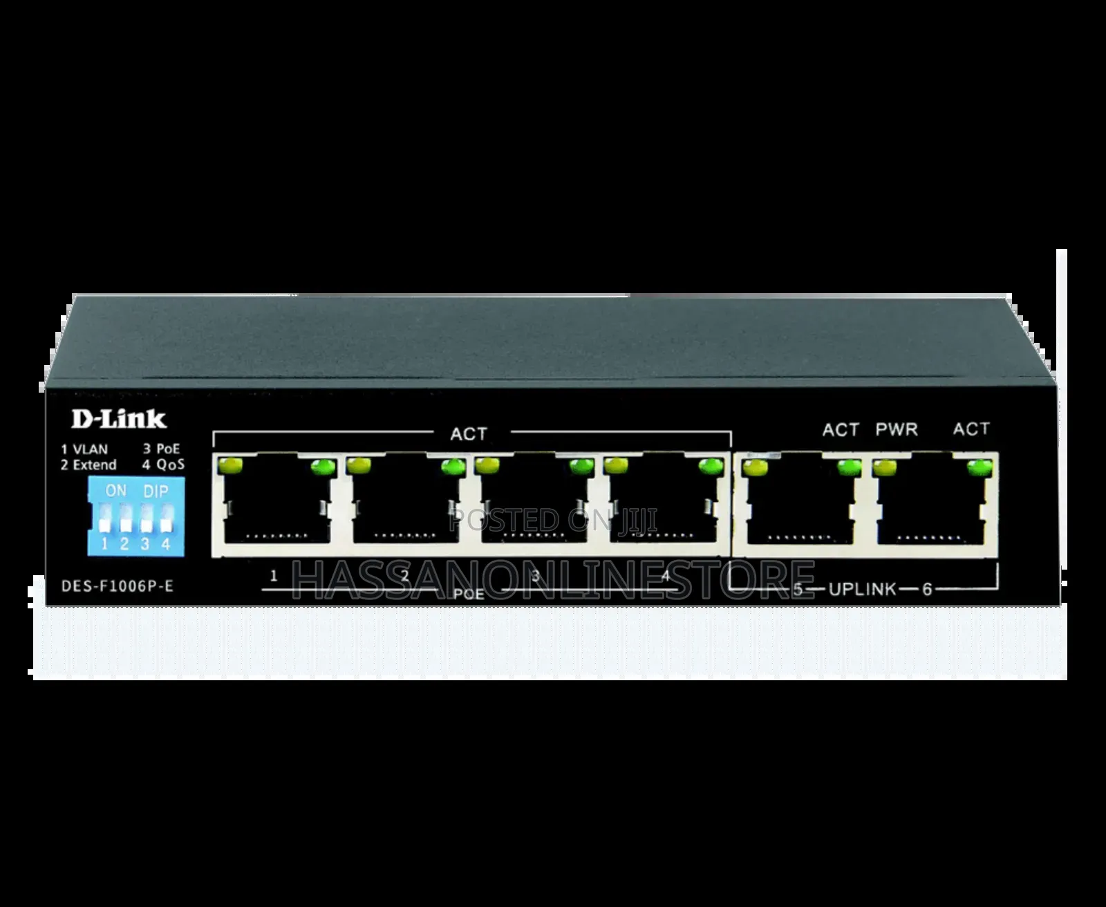 D-Link 6-Port 10/100 Long Range Poe+ Switch DES-F1006P-E