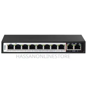 D-link 8 + 2 1000mbps 250m Poe Switch DES-F1010P-E