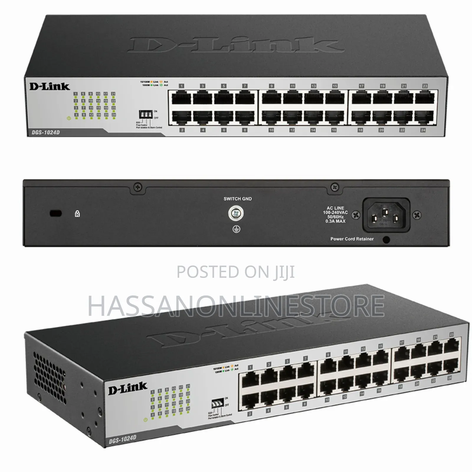 D-Link 24-Port Gigabit Unmanaged Desktop Switch
DGS-1024d