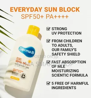 DERMA B Sun Block (SPF 50+)[Zuia Jua Usoni]