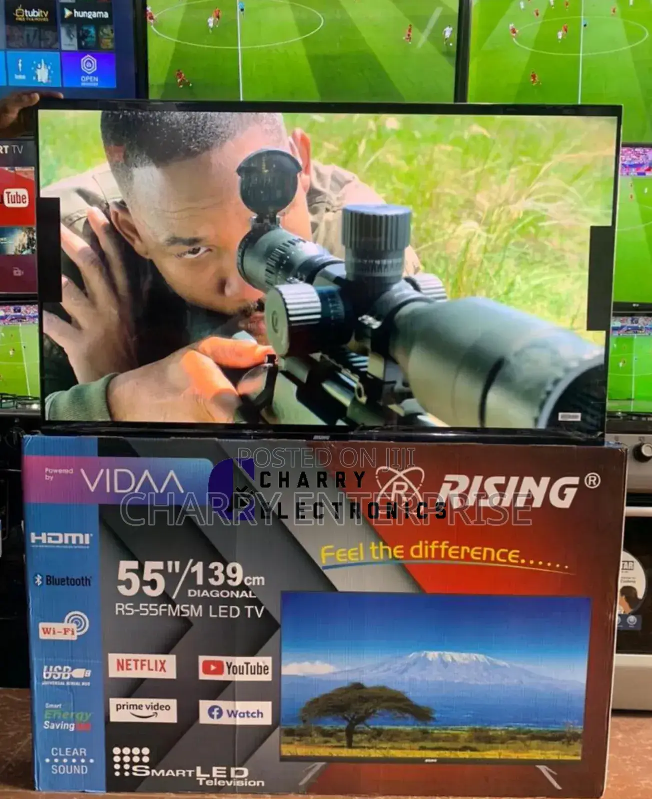 High Quality RISING 55 SMART FRAMELESS VIDAA TV Wt Bluetooth