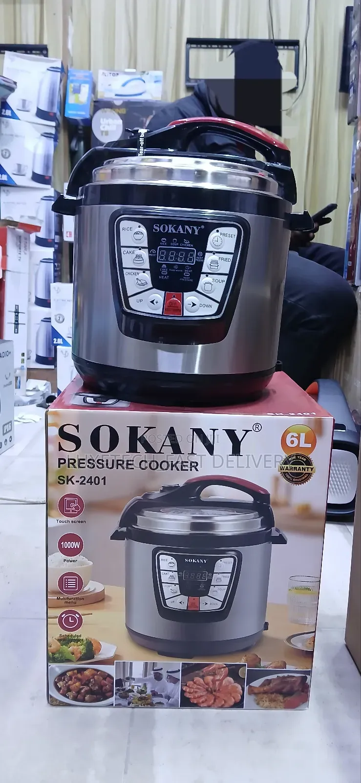 Sokany Multicooker 6 Liters With Touch Screen Function