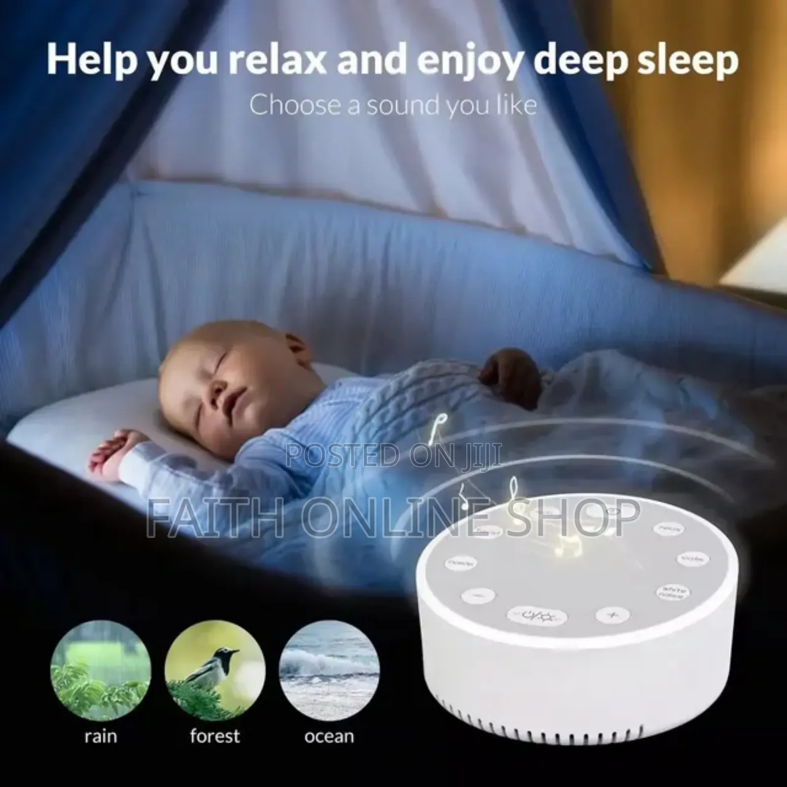 White Noise Machine Natural Soothing Sounds Portable