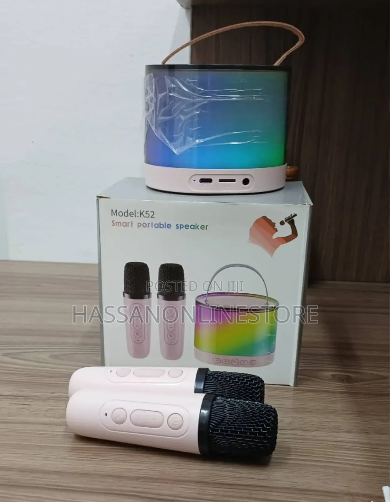  Bluetooth Speaker With 2 Wireless Microphone