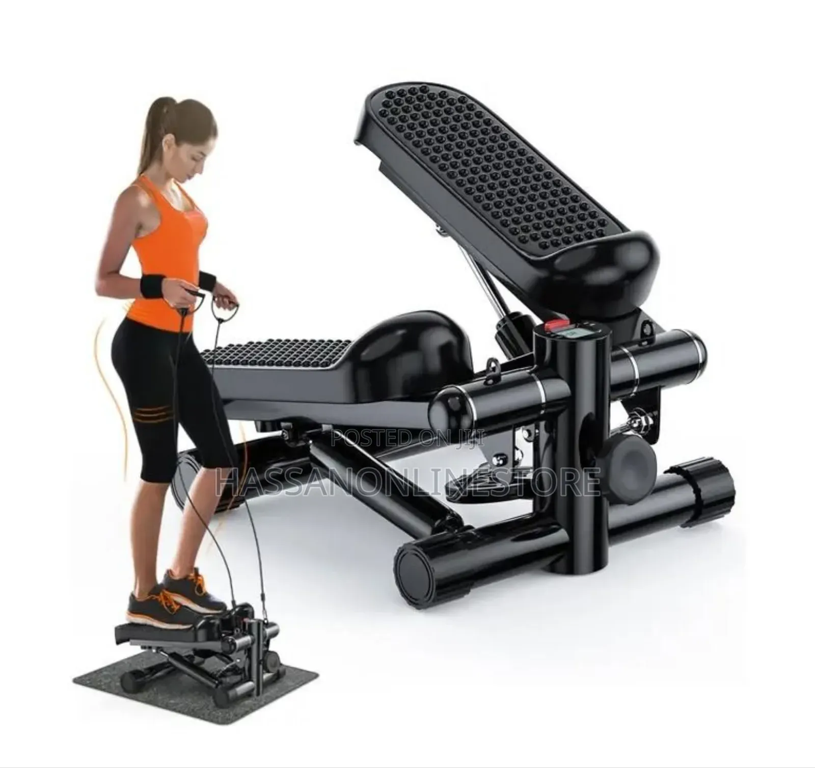 Multifunctional Mini Stepper With Resistance Bands