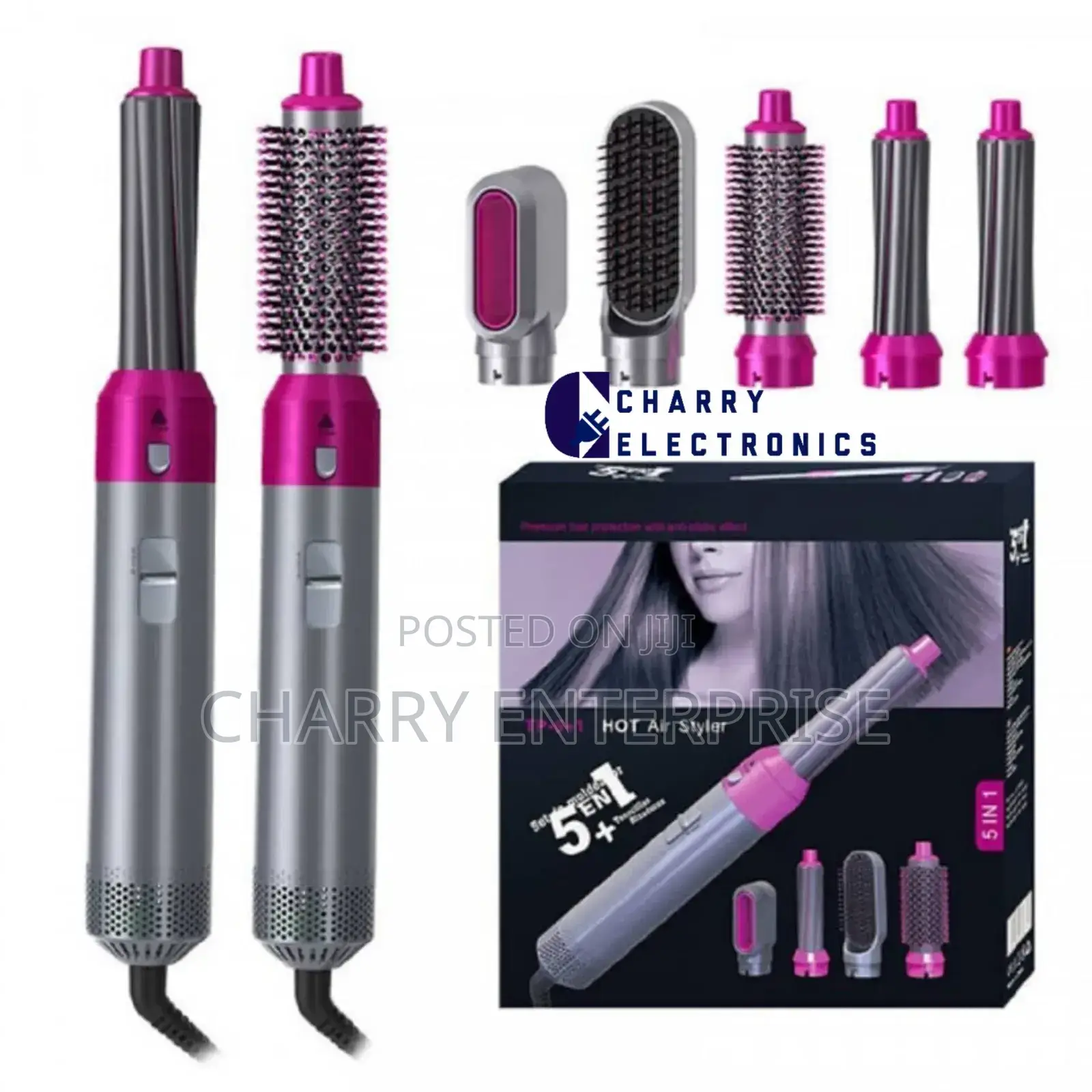 High Quality 5 in 1 Hot Hair Styler Yenye Mitindo Ya Kuvutia