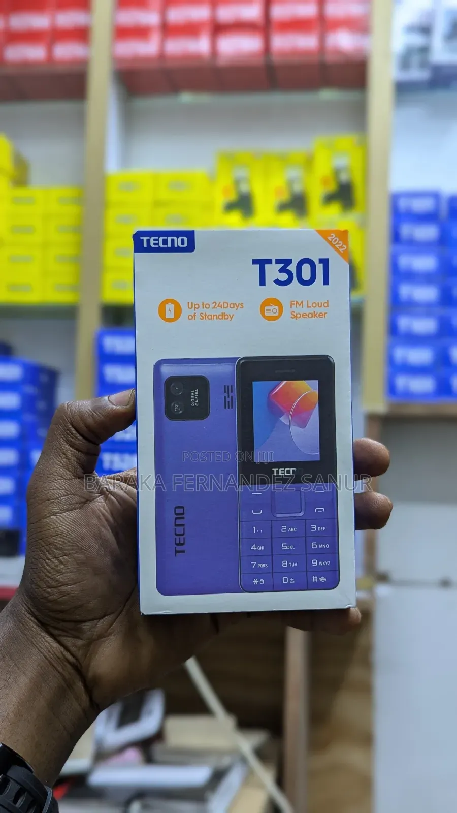New Tecno T301 Black