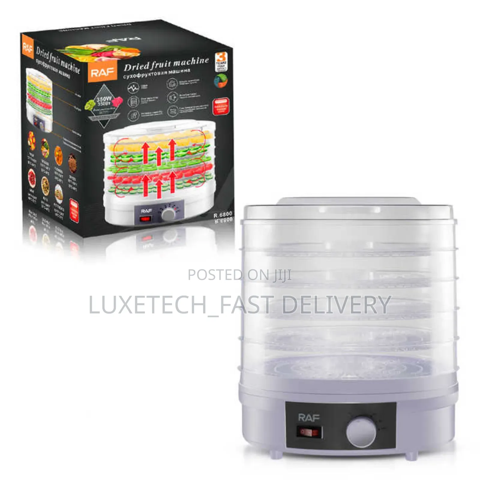 Raf Electric Food Dehydrator Fruit Veggies Drying Machine