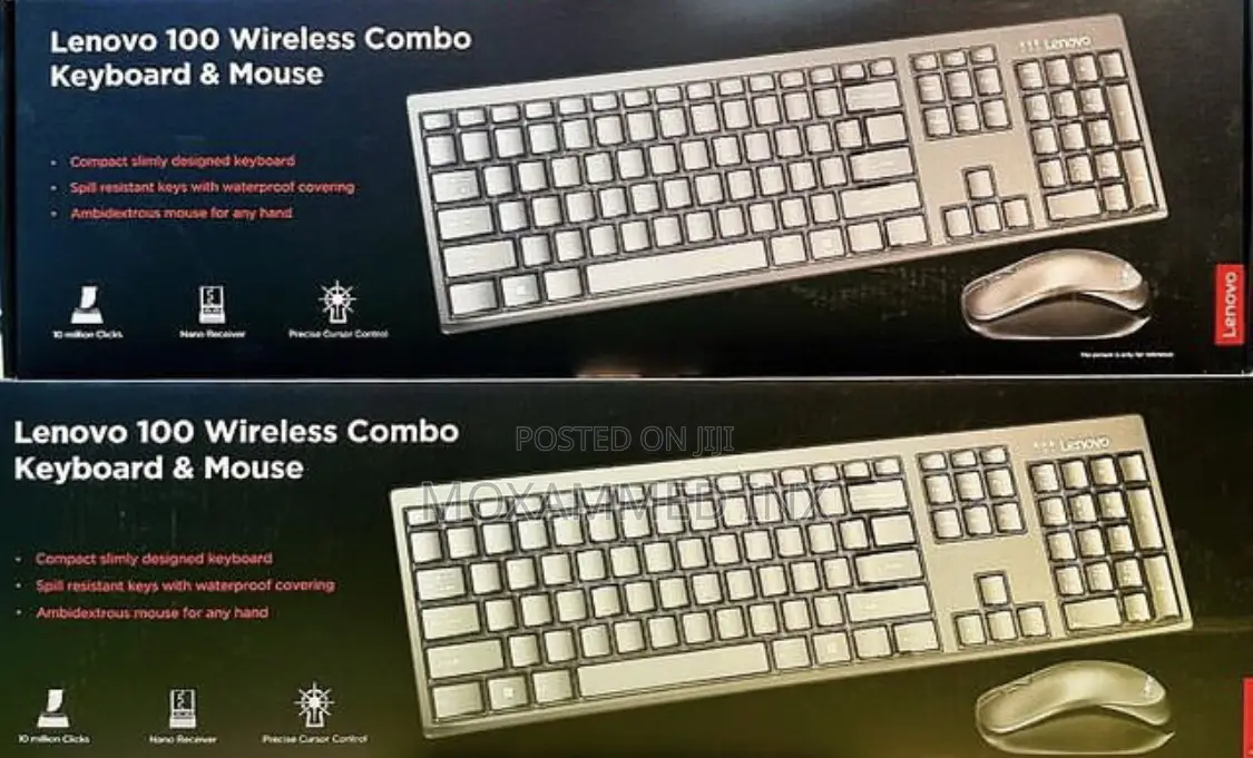 Lenovo 100 Wireless Combo Keyboard Mouse