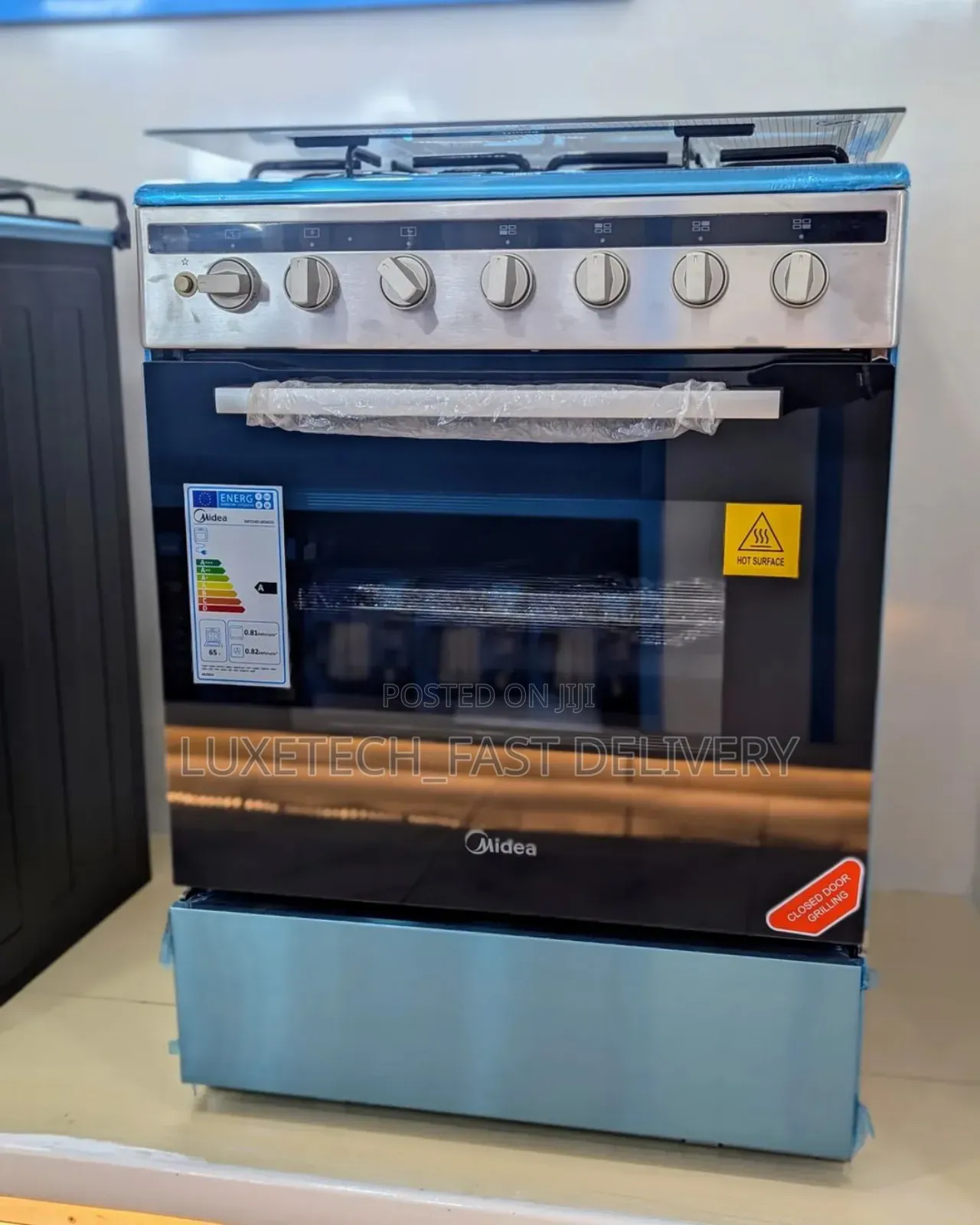 Midea Gas Cooker 4 Burners With Electric Oven 60×60