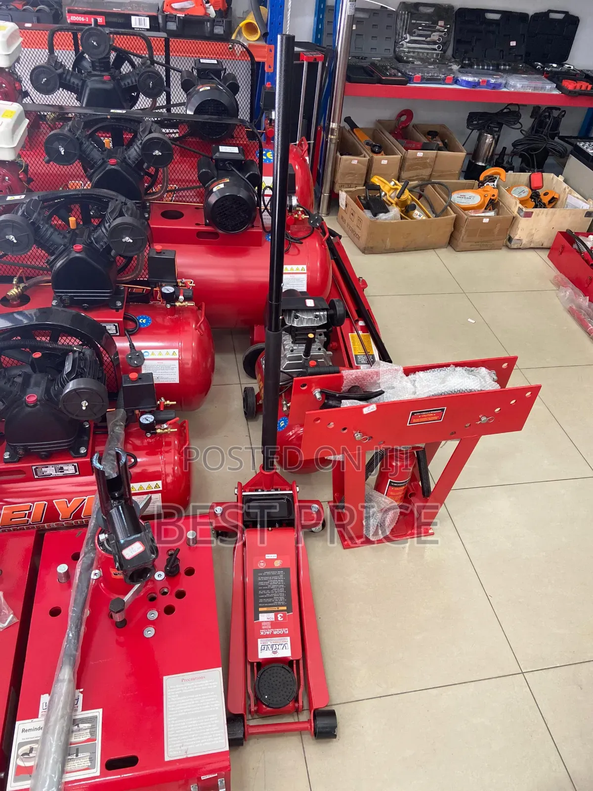 Floor Jack Double Rapid Pumps 3 Ton