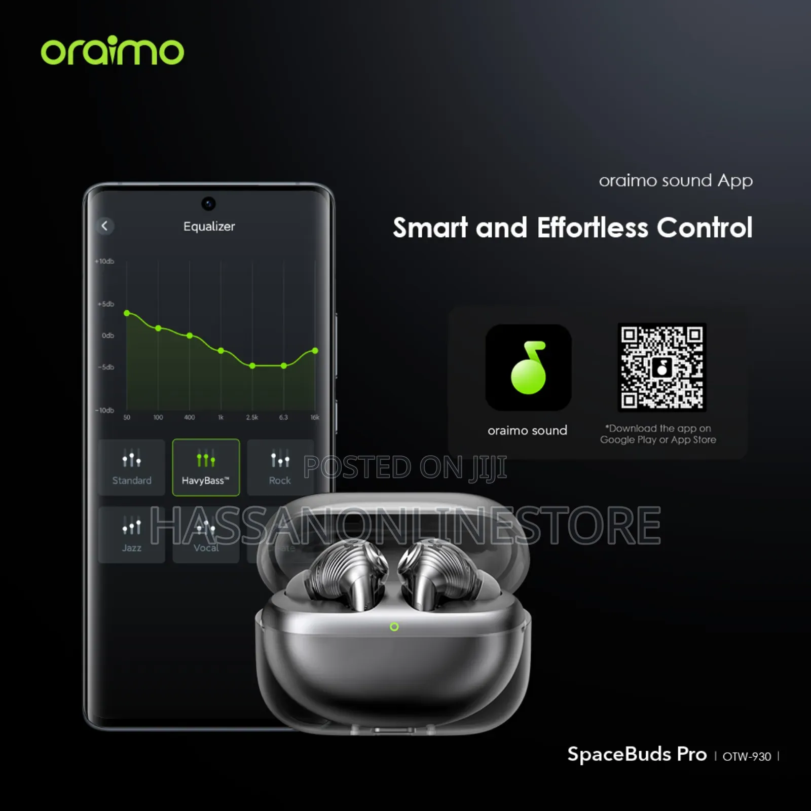 Oraimo Spacebuds Pro Hybrid Anc True Wireless Earbuds