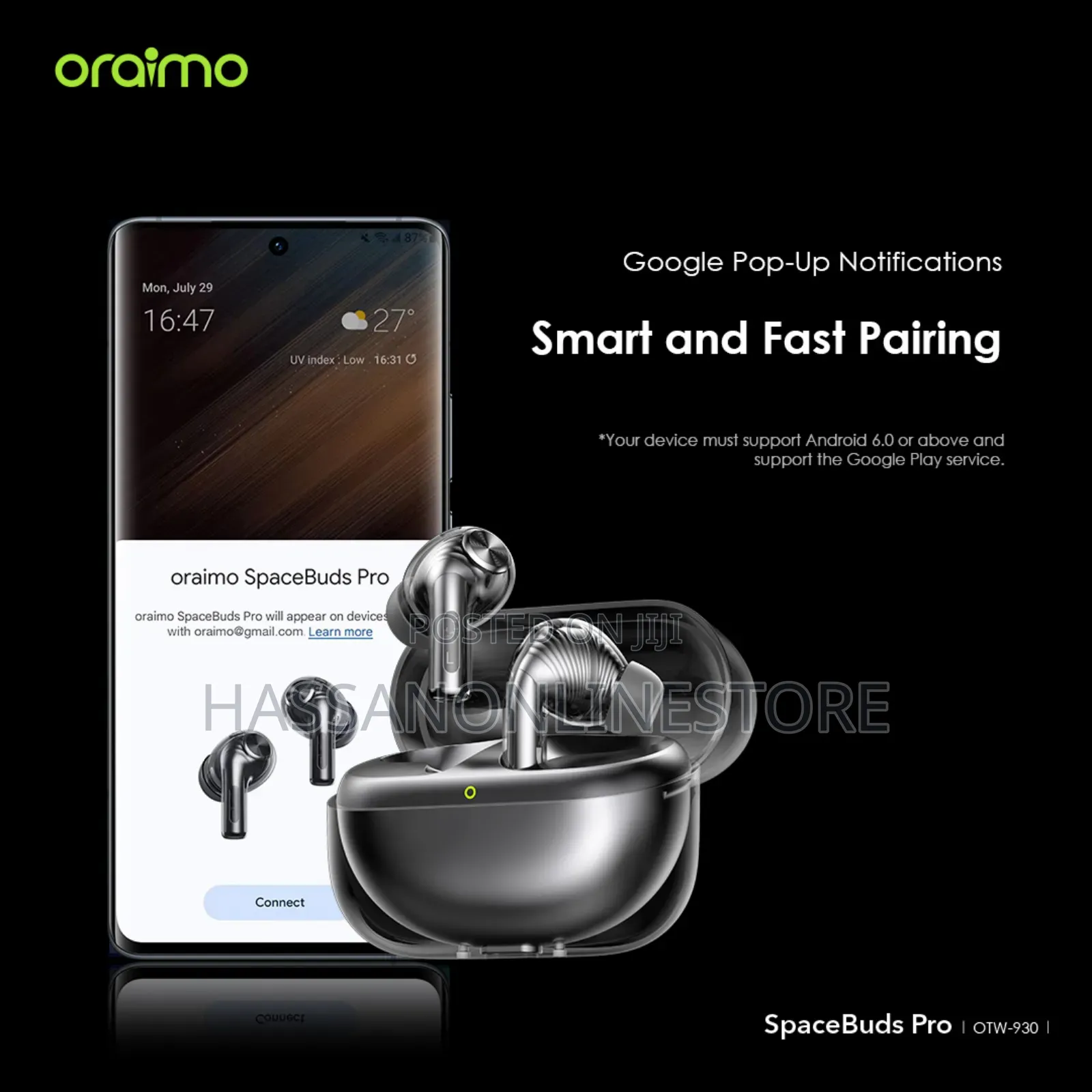 Oraimo Spacebuds Pro Hybrid Anc True Wireless Earbuds