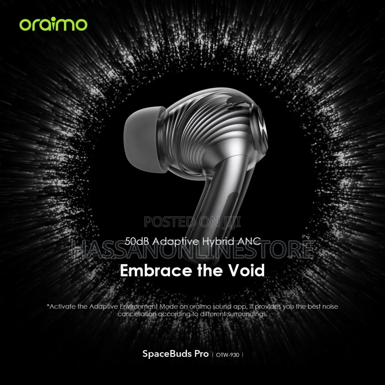 Oraimo Spacebuds Pro Hybrid Anc True Wireless Earbuds