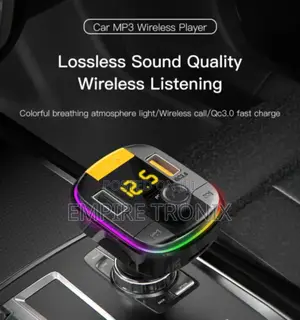 Y45 Car Charger | Smart Dual USB Ports | FM Transmitter Mp3