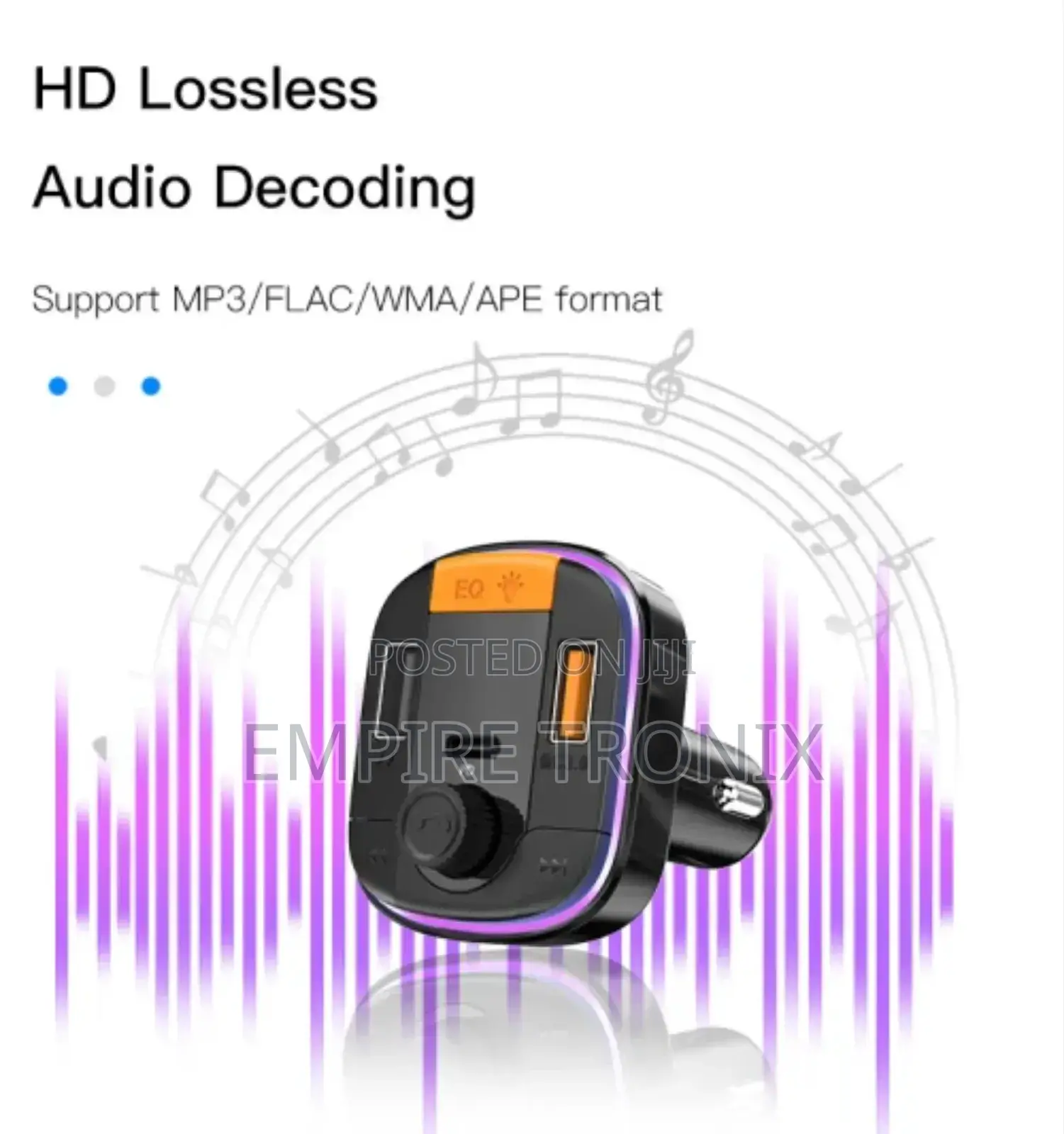 Y45 Car Charger | Smart Dual USB Ports | FM Transmitter Mp3