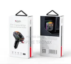 Y45 Car Charger | Smart Dual USB Ports | FM Transmitter Mp3